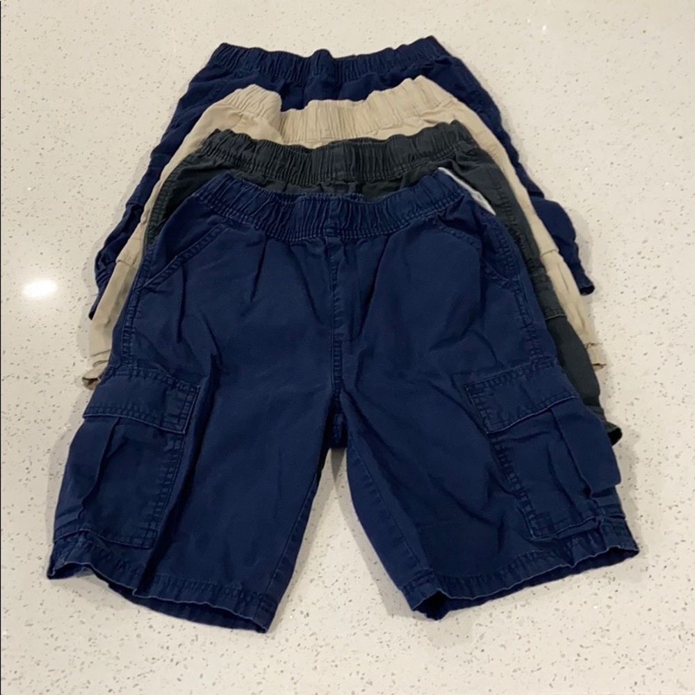 Boys Uniform Pull On Cargo Shorts Ser of 4